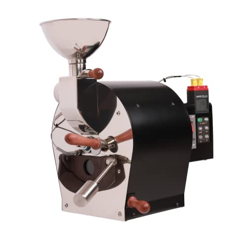 Kaldi Fortis Coffee Roaster with Accessories, 600g Batch, Gas burner is required. (Semi-Convective Type, Dual Data Logger Thermometer)