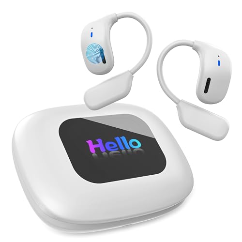 AI Language Translator Earbuds: 3-in-1 Translation Earphone 144 Languages & Accents Translation in Real Time, 8 Offline Language Translation Packs Ideal for Travel Business Learning, Milkwhite