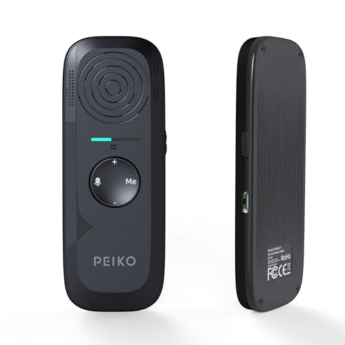 Peiko 136 Language Translation Device, Two-Way Real-time AI Voice Instant Online Translator, Mini Tech Gadget, Offline Translation, Learning Travel and Business Communication