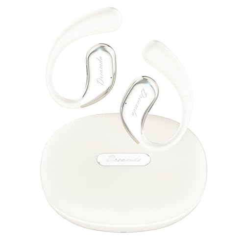 Dreamda Translator Earbuds, TWS AI Translator Earphone Support 144 Languages, 3-in-1 OWS Translation Earbuds for Travel and Business International Students, Milky White