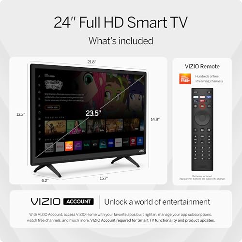 Elevate Your Viewing Experience: Discover the VIZIO 24-inch D-Series Smart TV with All the Premium Features!