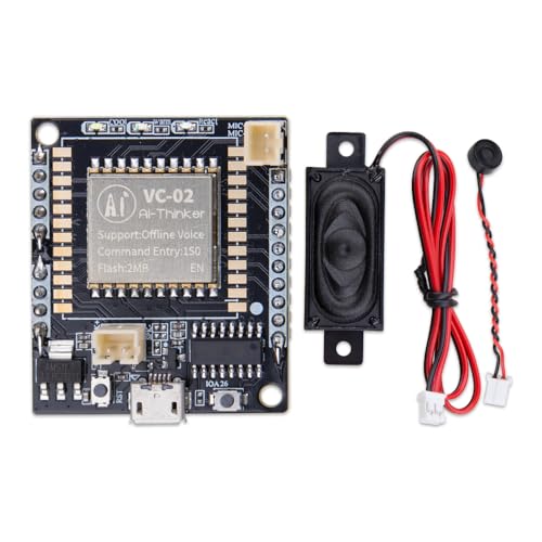 1Pcs VC-02-Kit Voice Control Module Intelligent Offline Speech Module for Smart Home Devices & Lighting Voice Recognition Development Board