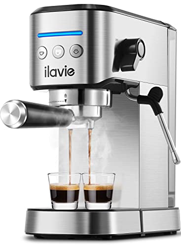 20Bar Espresso Machine, Espresso Coffee Maker With Steamer for Cappuccino, Latte, Espresso Machines for Home Use, 1000ML Removable Water Tank, Stainless Steel