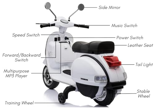 Zoom into Adventure: The Ultimate Ride-On Experience with the Best Ride On Cars Vespa Scooter!