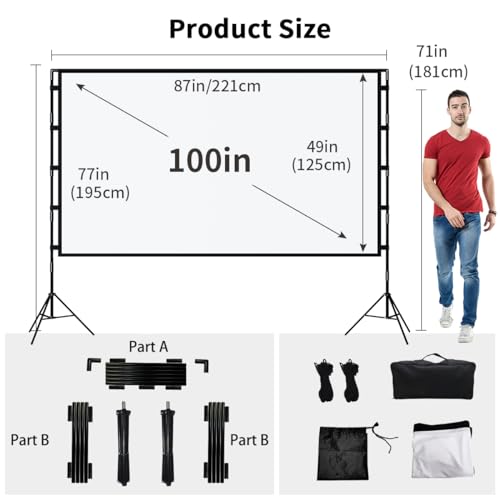 Transform Your Movie Nights: The Ultimate Review of the Towond 100 Inch Portable Projector Screen