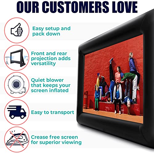 Transform Your Backyard into a Blockbuster Cinema: The Ultimate Inflatable Projector Screen Experience!