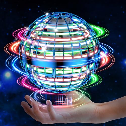 2024 AI Flying Orb Ball Toy, Cosmic Globe Boomerang Hover Ball Galactic Fidget Spinner, Cool Stuff Toys for 6 7 8 9 10 11 12+ Year Old Boys Girls Teens Indoor Outdoor Toys(Blue)