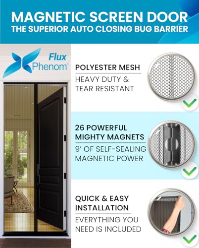 Keep Your Home Bug-Free: The FLUX Magnetic Screen Door Review - Pet-Friendly and Self-Sealing!