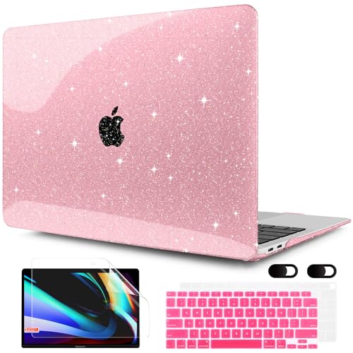 Shimmer and Style: The Ultimate Glitter Pink Case for Your MacBook Air