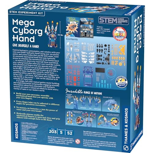 Unleash Your Inner Engineer: The Thames & Kosmos Mega Cyborg Hand Kit Transforms Learning into a Gripping Adventure!