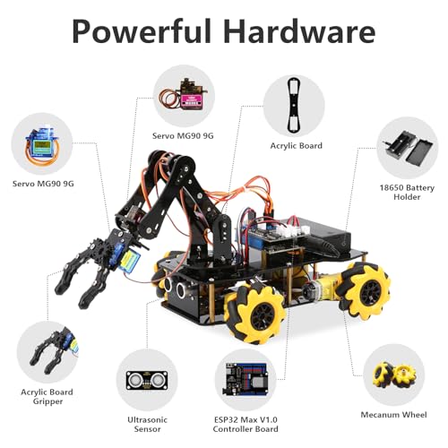 Unleash Creativity: Dive into STEM with the Smart Robot Arm Car Kit!