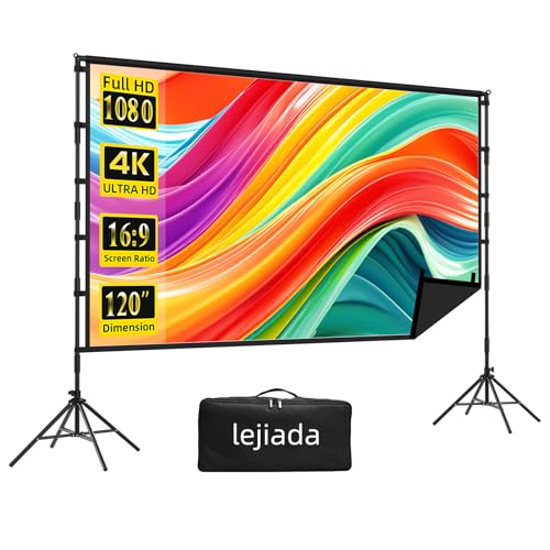 Elevate Your Home Movie Nights: A Review of the Lejiada 120-Inch Portable Projector Screen