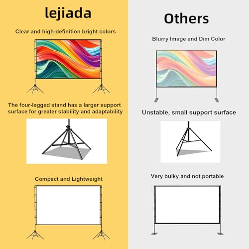 Elevate Your Home Movie Nights: A Review of the Lejiada 120-Inch Portable Projector Screen