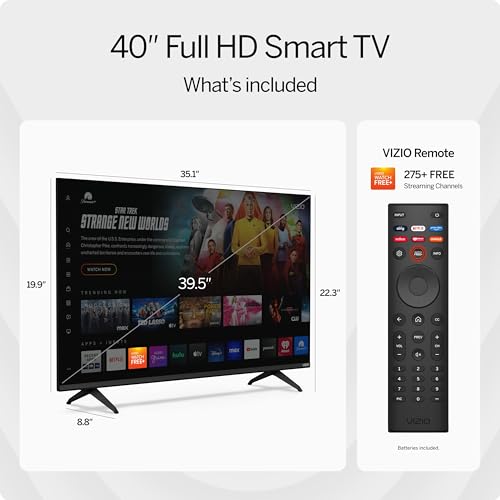 Elevate Your Entertainment: A Deep Dive into the VIZIO 40-inch Full HD Smart TV Experience