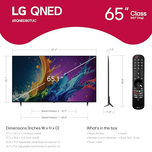 Unleashing Brilliance: A Deep Dive into the LG 65-Inch QNED80T Smart TV Experience