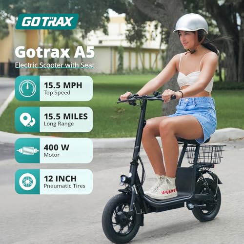 Rev Up Your Commute: The Gotrax A5 Electric Scooter Delivers Comfort and Speed!