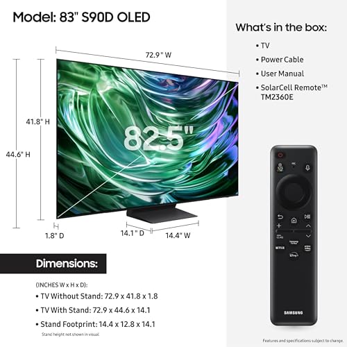 Experience Cinematic Brilliance: Why the SAMSUNG 83-Inch OLED S90D is a Game-Changer for Home Entertainment