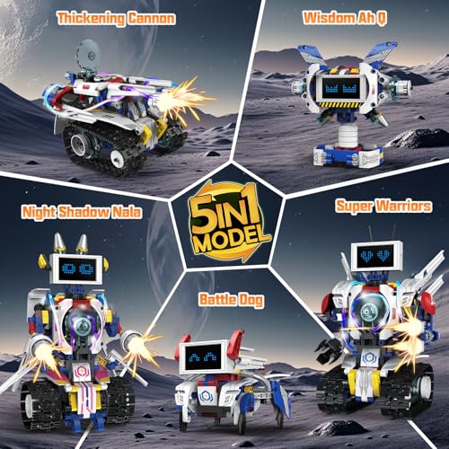 Unleash Creativity with the Ultimate 5 in 1 STEM Robot Building Kit: A Hands-On Adventure for Future Innovators!