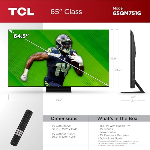 Experience Cinematic Brilliance: The TCL 65-Inch QM7 QLED TV Redefines Home Entertainment