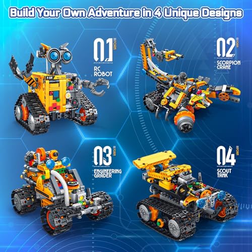 Unleash Creativity: The Ultimate 4-in-1 Robot Building Set for All Ages!